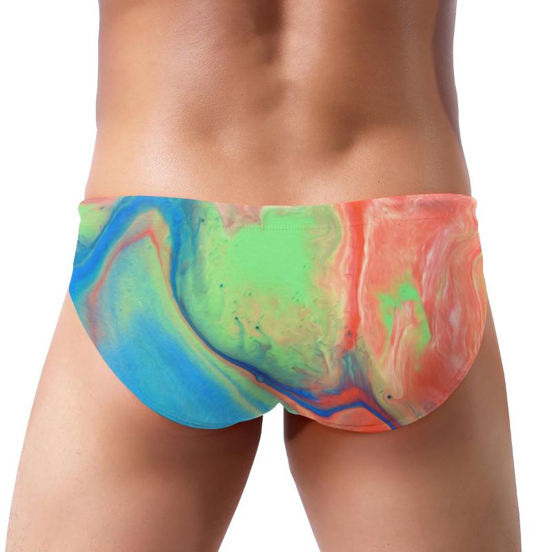 

Men' Shorts Mens Swimsuit Swimwear Male Sexy Swimming Men Surf Board Beach Personality Tie-dye Swim TrunksMen, Black