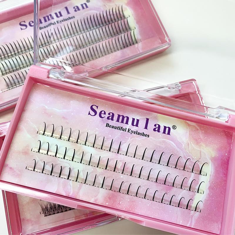 

False Eyelashes Premade Fans Russian Volume Lashes Premium Fluffy Eyelash Extensions Supplies A/M Individual LashesFalse