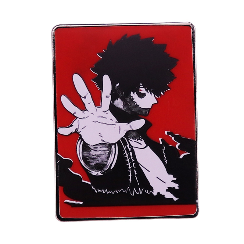 

Anime My Hero Academia dabi Cartoon Metal Enamel Lapel Badge Brooch Pin, As picture