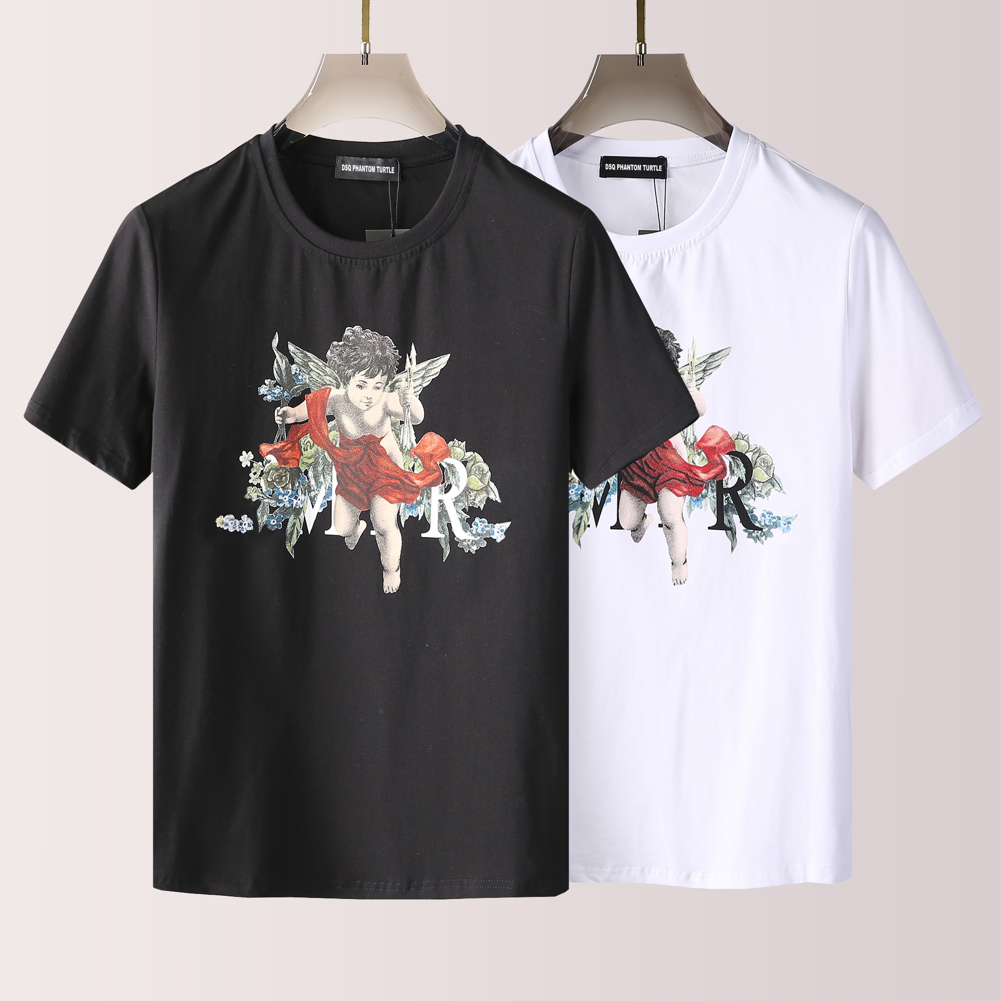 

DSQ Mens Designer T Shirts Black White Men Summer Fashion Casual Street T-shirt Tops Short Sleeve Plus Size M-XXXL 68804