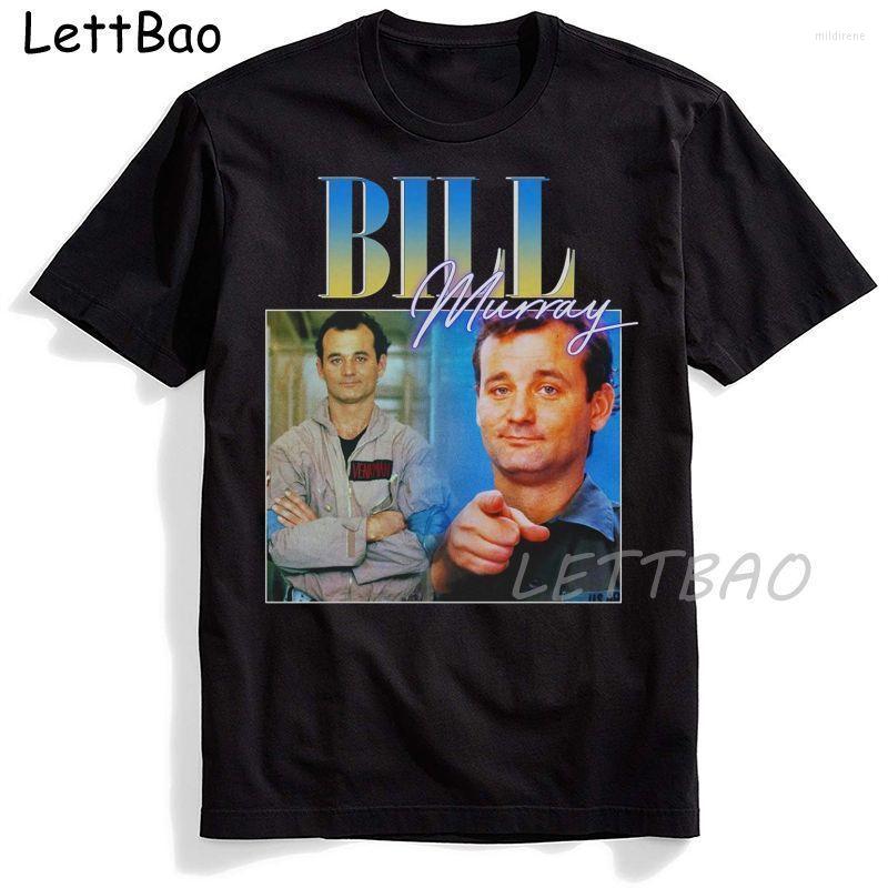 

Men' T-Shirts Bill Murray Men Funny Actor T Shirt Fashion Print Tshirt Summer Mens Novelty Cotton Short Sleeve T-shirt Unisex TopsMen' Mil, Black