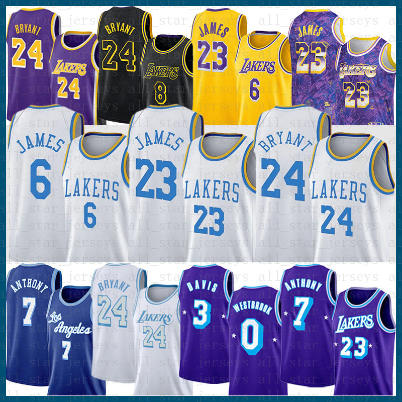 

0 7 LeBron James Anthony White Davis Basketball Jersey Los Mens Angeles Pink Lakeres 23 6 3 Russell Westbrook Carmelo Anthony 02, 2021 jersey