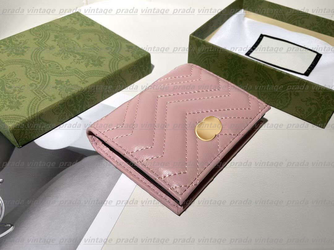 

Genuine Leather Style Card Luxury Designer Small Holders Wallets Bags Fashion Interior Coin Purses With Holder New Women Key Wallet Box Wvox, Carton