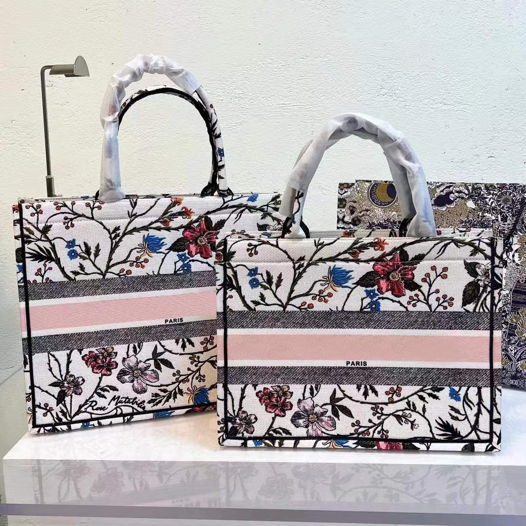 

Top Quality Designer Totes Fashion 2022 Tote Woman Bag Canvas Embroidery Stitched Luxury 41cm 36cm Black Letter Handbags Design Shoulder Bags lady Cowboy Purse 007, Dust bag