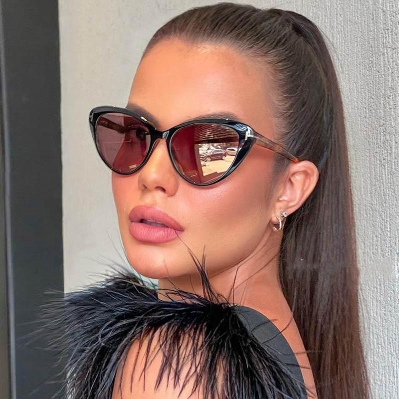 

Sunglasses Elegant Cat Eye Tom Women 2022 Fashion Trend T Glasses Small Face Brand Design Sun Zonnebril Dames GafasSunglasses