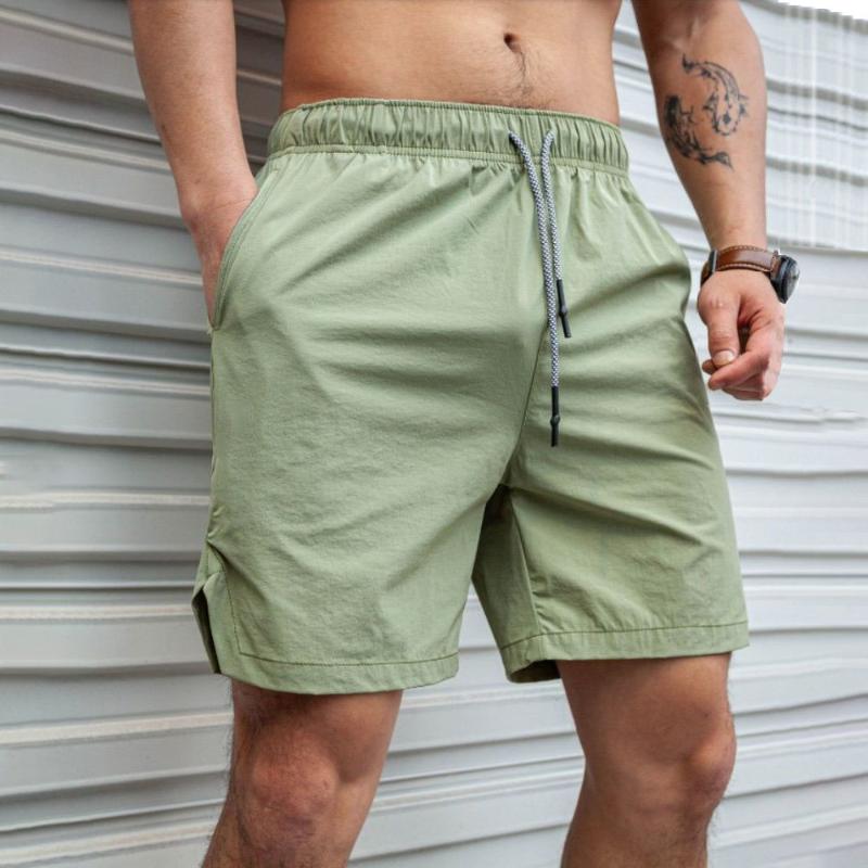 

Men' Shorts Jogger Men Gym Training Elastic Waist Lightweight Breathe Quick Dry Athletic Sportswear Running FitnessMen, Green