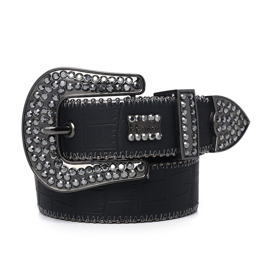 

luxury Fashion Belts for Women Designer Mens Bb Simon rhinestone belt with bling rhinestones as gift280h, As the picture