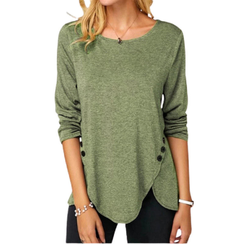 

2XL Women Lovely Pocket Cat Printing Long Sleeve T shirts Split V-Neck Casual Button Tshirt Streetwear Irregular Hem Tees Femme, 8972 black