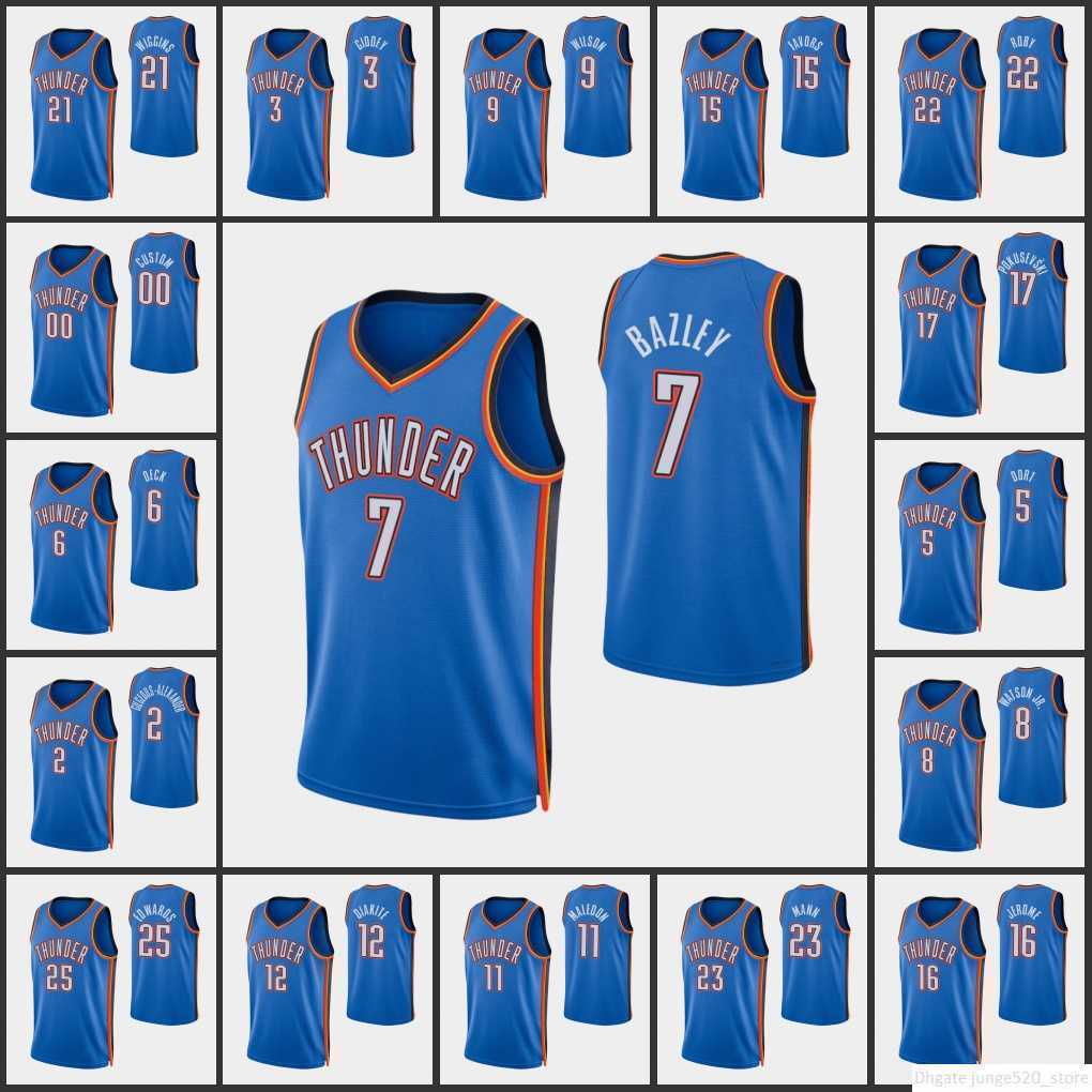 

Print Oklahoma''City''Thunder''Shai Gilgeous-Alexander Josh Giddey Luguentz Dort Aaron Wiggins Pokusevski 75th''nba''jerseys