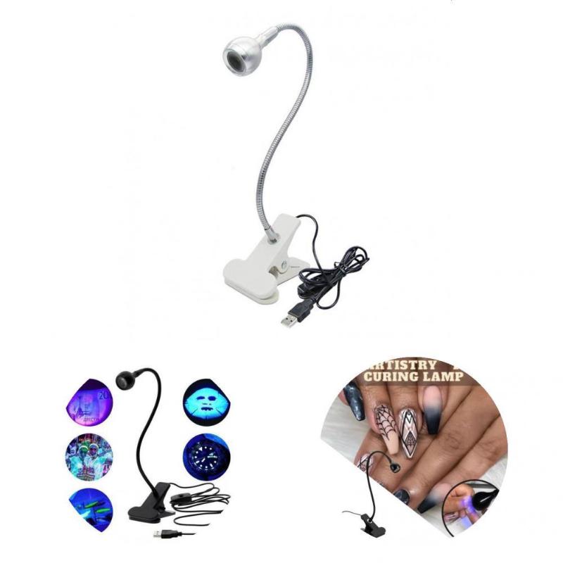 

Nail Dryers Convenient Universal Ultraviolet DIY Cash Light Mini Counterfeit Detector Lamp High Efficiency For Manicure, Black