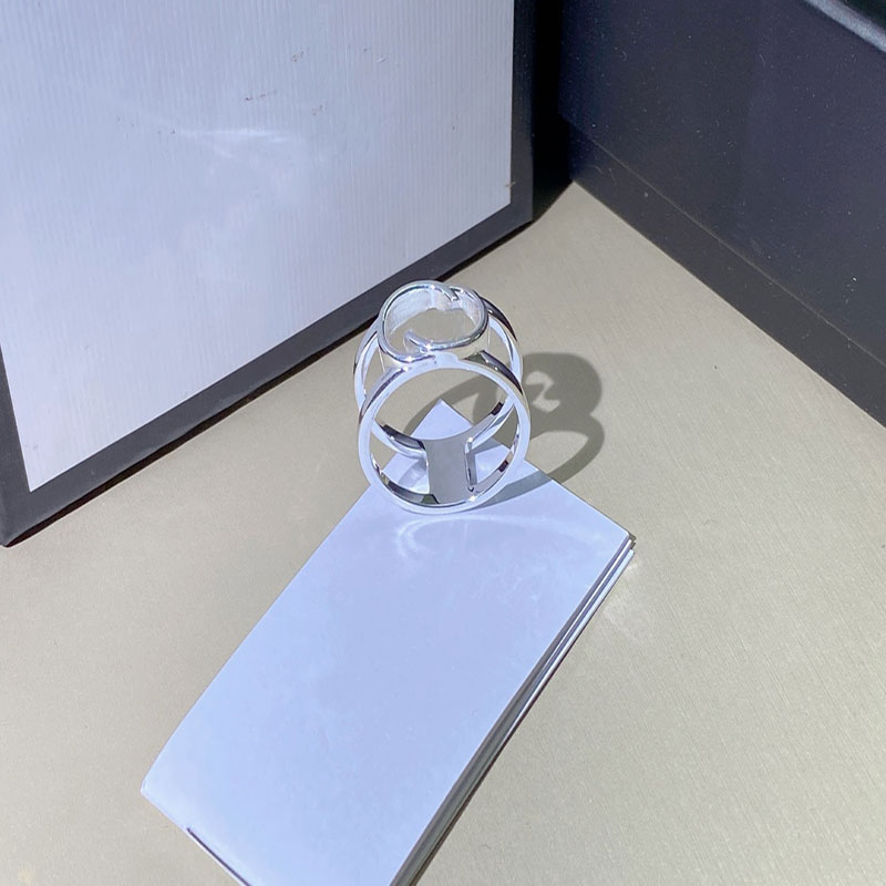 Woman Rings Steel Silver Love Women Man Ring Jewelry For Lovers Couple Rings Gift Size 5-10 high-image-760958471