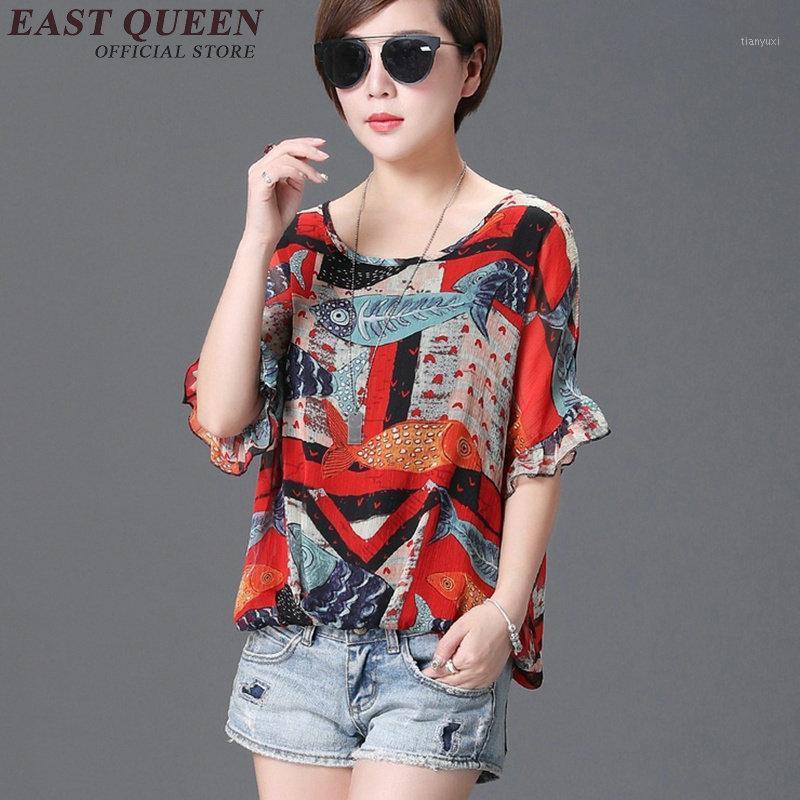 

Women' Blouses & Shirts Hippie Blouse Women Clothing Boho Female NN0536 C