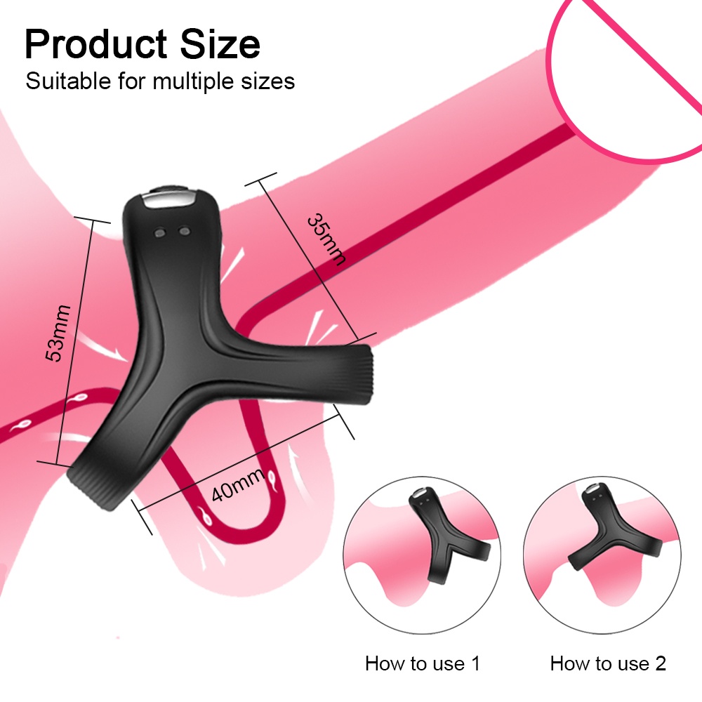 Vibrator Cockring Penis Cock Ring on For Man Delay Ejaculation Couple Rings Penisring Adult Sex Toys for Men Male Masturbatorg-image-764636295
