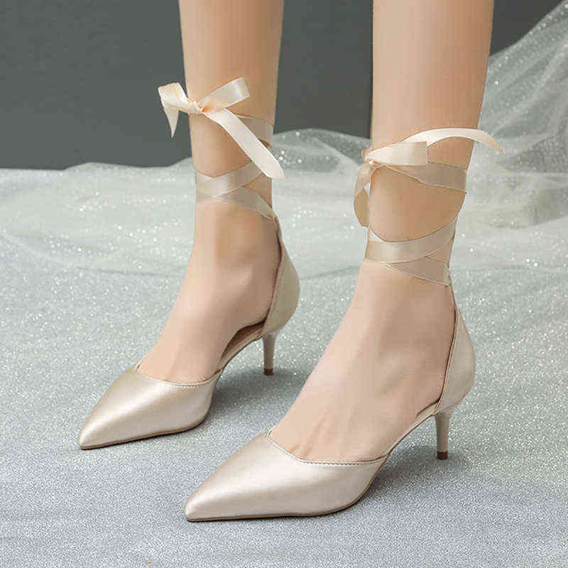 

Dress Shoes Sandals Elegant Ankle Strap Punch Shoe Pumps Women 2022 New Cross Straps High Heels Gladiator Woman Thin Party 220416, Red 6cm