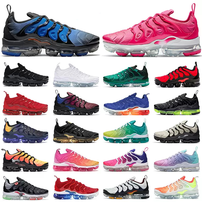 

Quality Tn plus running shoes for men women air trainers Barely Volt Fireberry Tennis Ball Orange Triple Black Wolf Grey White Red Bleached Aqua mens outdoor sneakers, Box