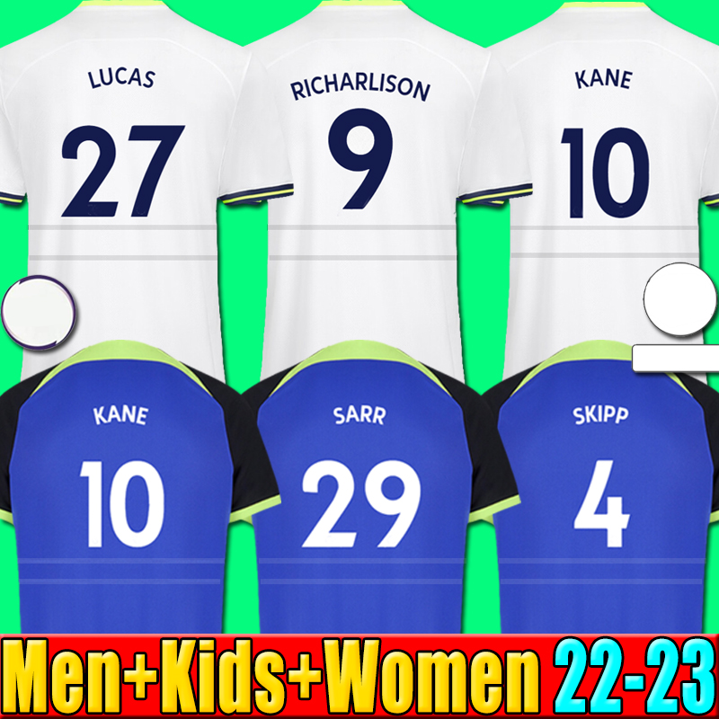 

22 23 KANE SON TOT RICHARLISON Soccer Jerseys KULUSEVSKI HOJBJERG 2022 2023 PERISIC Third ROMERO TotTEN Football kit shirts purple BENTANCUR BERGWIJN Men kids sets, P11 22 23 home kids