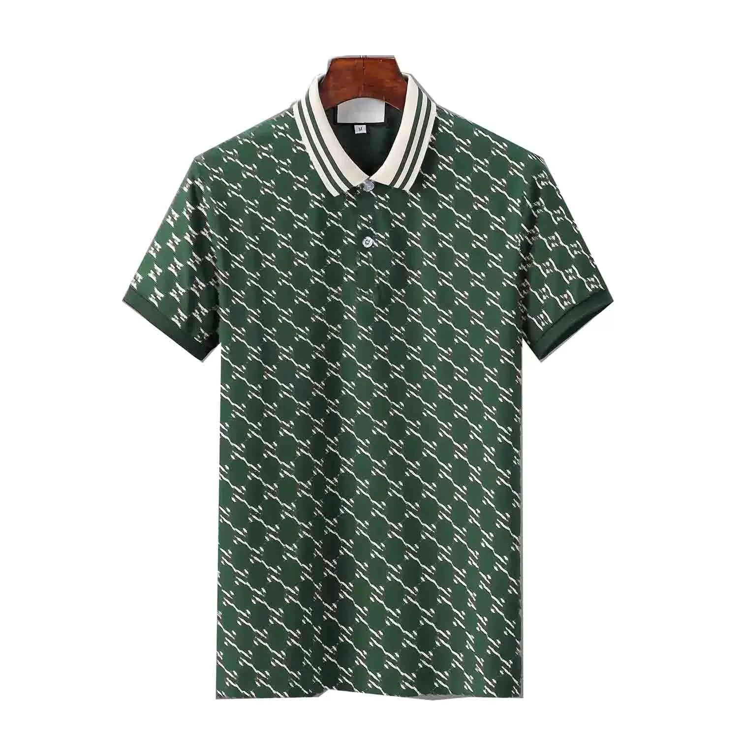 

luxury brand mens designer polo T shirt bresthable madusa Chest Letter Short Sleeve casual shirt cotton high quality Leisure hawaiian tshirts, 02
