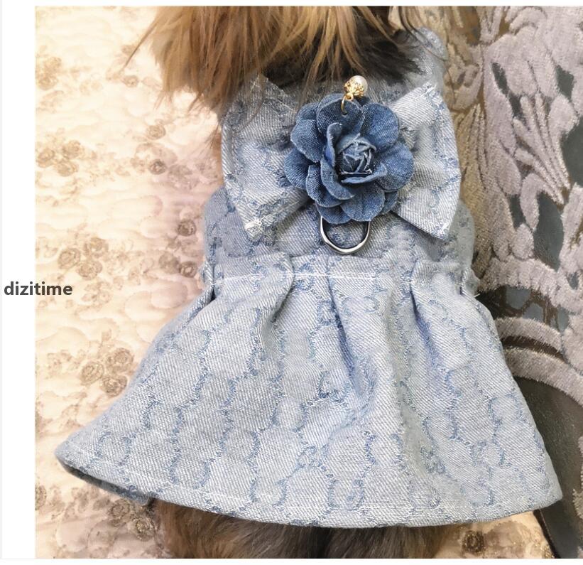 

Pet Dog Apparel Pet Dress Lovely Full Letter Coat Designer Blue Letters T Shirt For Dogs And Cat y
