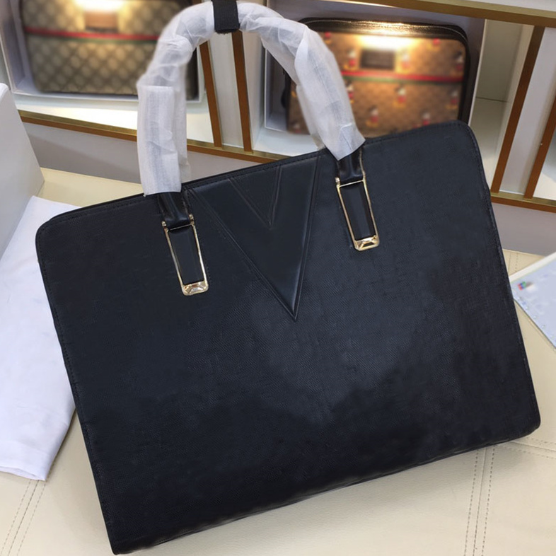 

Hot BRIEFCASE Men letter print Bag portfolio attache case tote Handbag Shoulder Briefcase, Customize