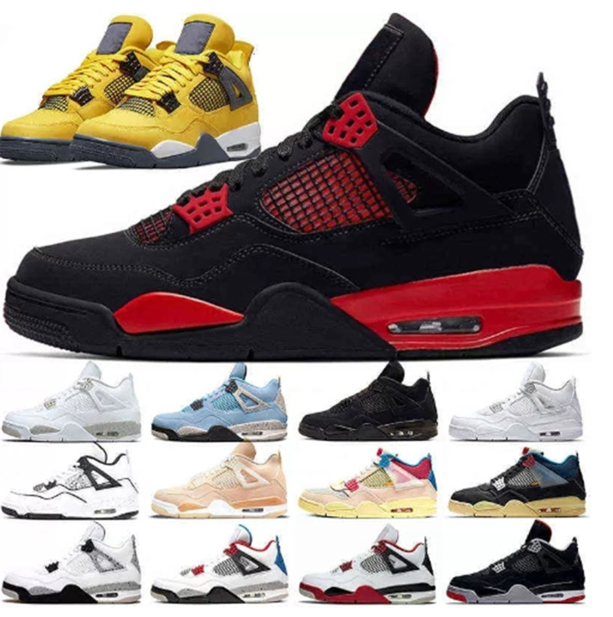 

4s basketball shoes women men 4 Military Black Cat White Red Thunder Sail University Blue Grey Mid Diamond Light Smoke Grey sports sneakers Jordan4 4 Jordans Jordan4s, Choose an option
