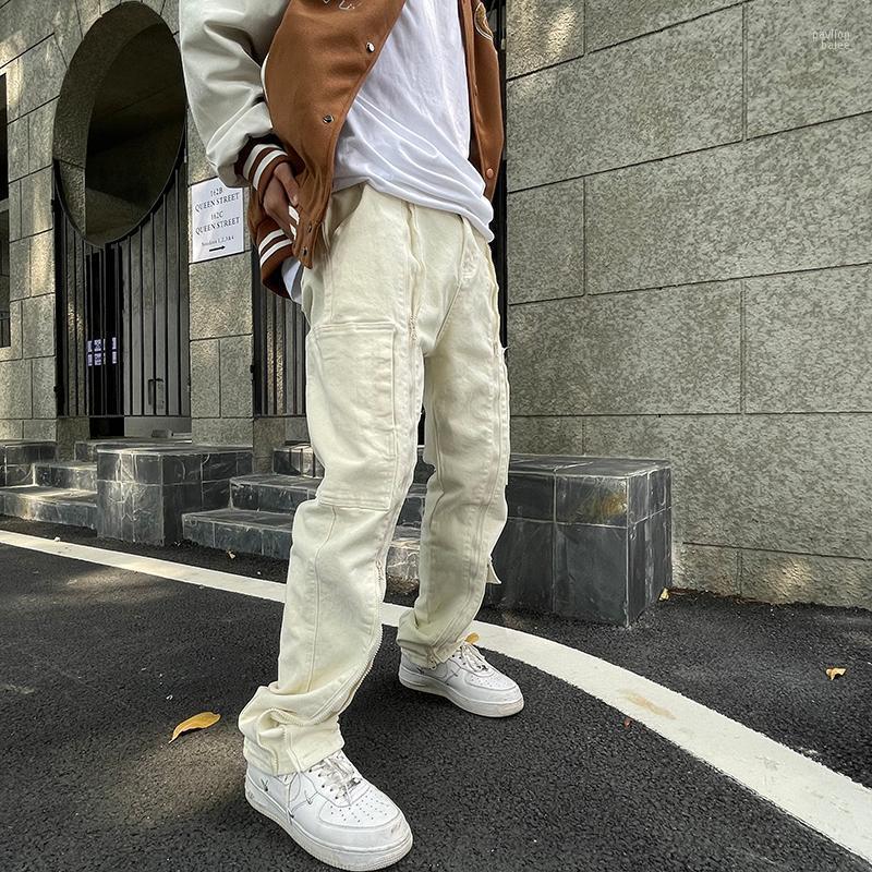 

Men' Jeans Chic Design Fried Street Fashion Brand High Sense Niche Overalls, Multi