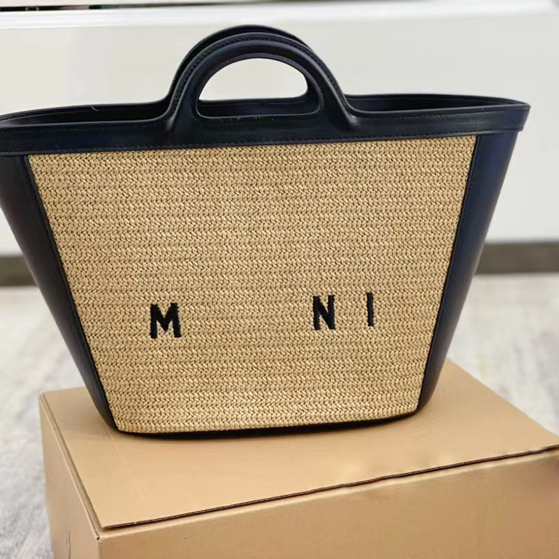 

Pink sugao tote shoulder bags bucket bag handbags luxury designer straw Vegetable basket pocket women fashion handbags top quality shopping bag purse wxz-0606-145, Black