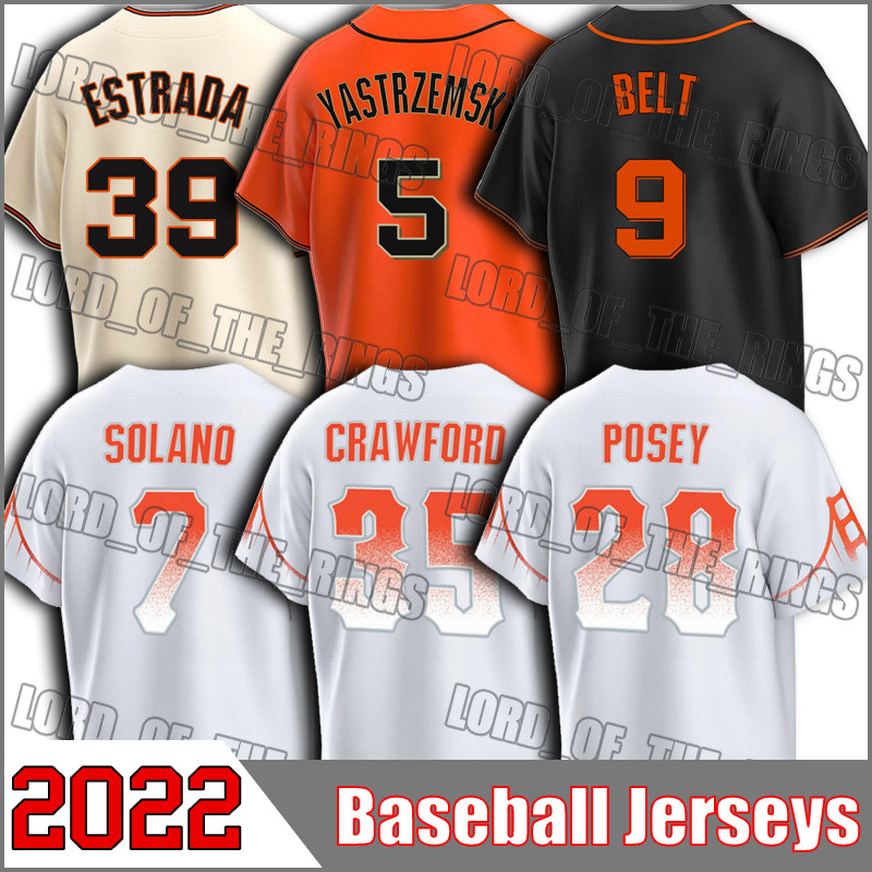 

SF Giants 28 Buster Posey 2021 City Connect San Francisco Jersey Mike Yastrzemski Brandon Crawford Jeff Samardzija Stella Pillar Evan Longoria Jerseys, Man custom jersey (jr)