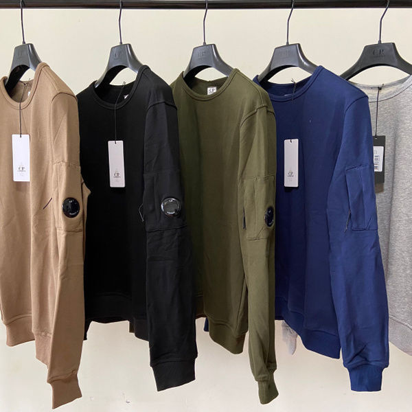 

22ss Spring New Cp Boutique Korean Loose Sweater Round Neck Pullover Men's Fashion Brand, Light gray