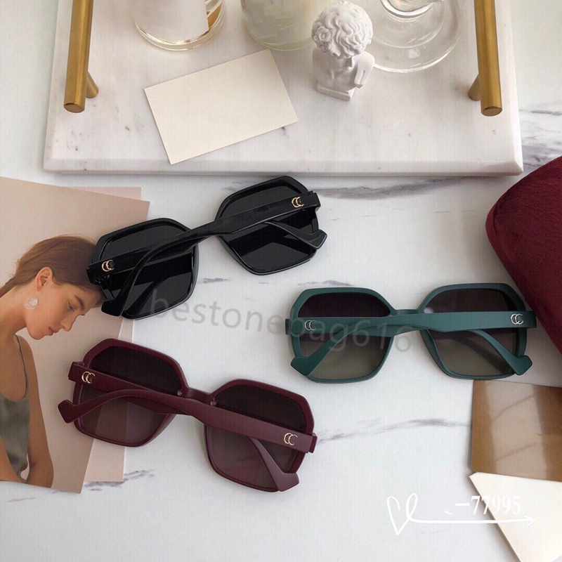 

Square Sunglasses With Web Designer Counters The Same Type Of Double G Sunglasses For Men And Women Sunglasse Big Face Thin Anti-ultraviolet Driving Glasses