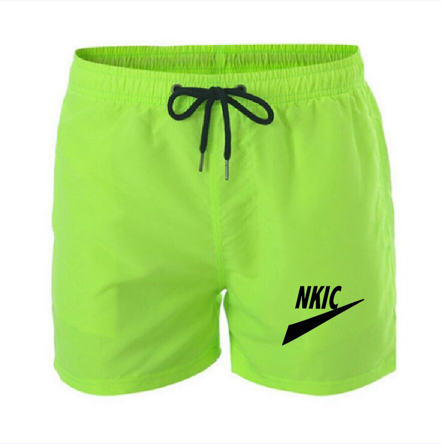 

New Summer Brand LOGO Short Pants Swimming Trunks Men For Boys Swim Shorts Beach Running Sexy Swimsuits Volleyball Men's Underwear, White