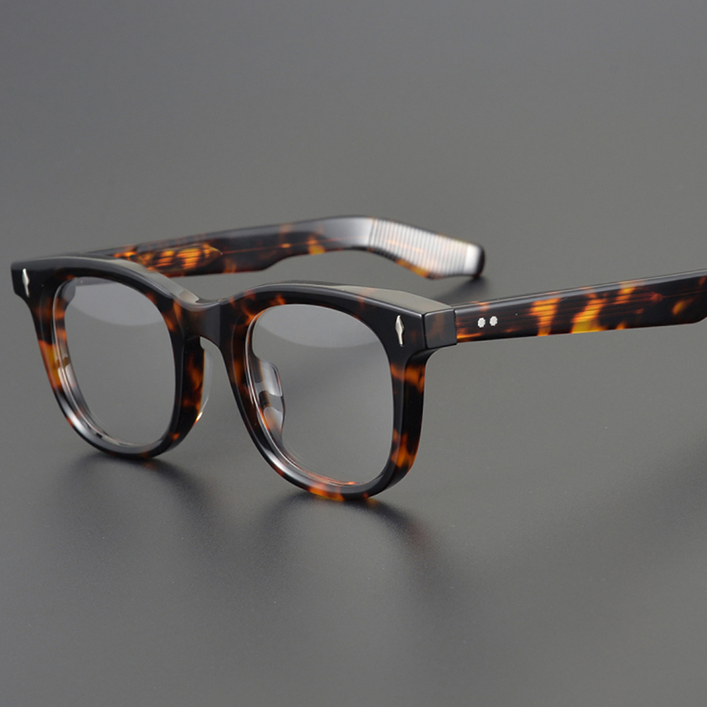

Vintage Square Optical Glasses Frame Men Thick Acetate Myopia Prescription Eyeglasses Frames Women American Luxury Brand JACQUES Retro Spectacles