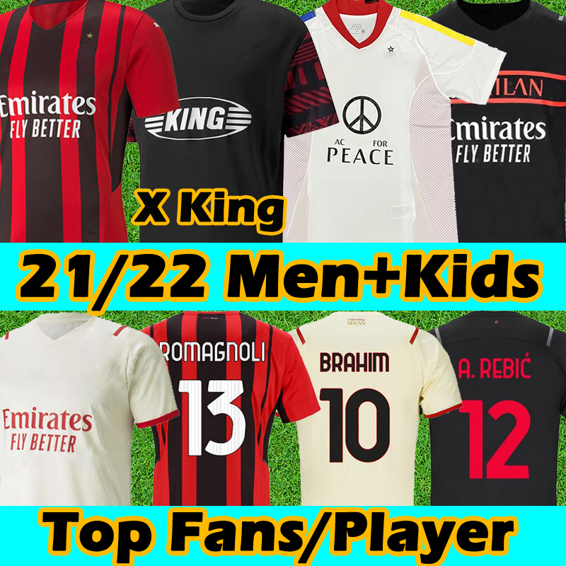 

22 23 Soccer jerseys TOMORI GIROUD IBRAHIMOVIC R.LEÃO third 3rd kit 2022 2023 IBRAHIMOVIC A.REBIC jersey KJÆR Kessie theo brahim Men kids sets football shirt, 21 22 home patch