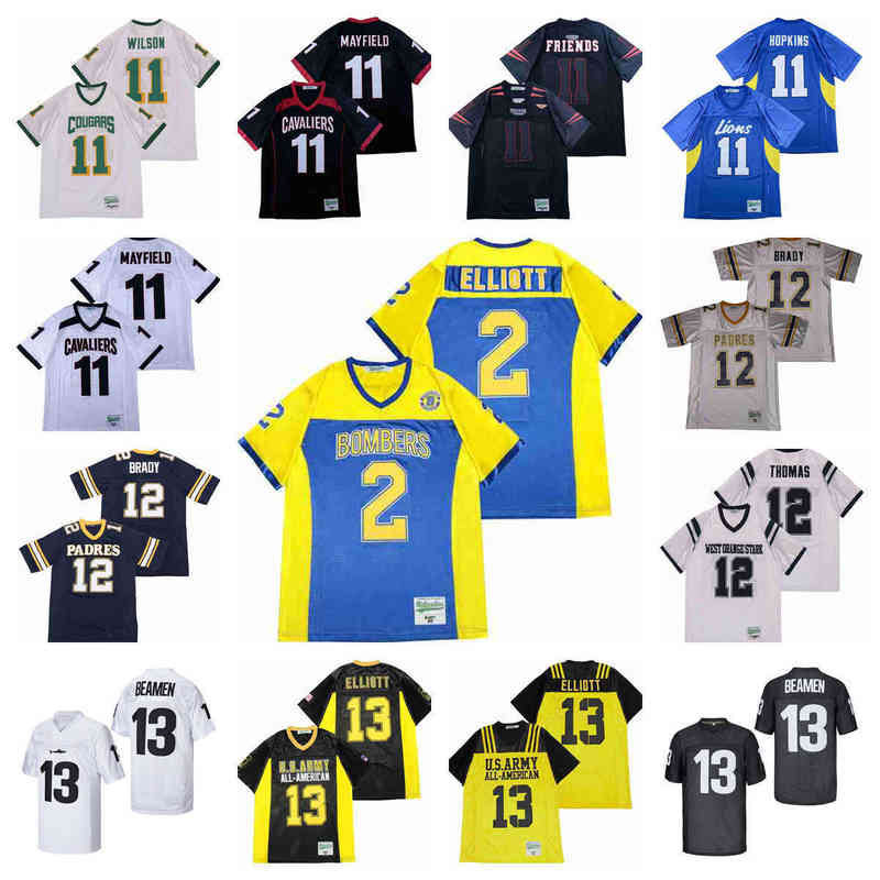 

Movie version American football jerseys Baker Mayfield Deandre Hopkins Friends Russell Wilson Earl Thomas Tom Brady Beamen Ezekiel Elliott T, Same as picture
