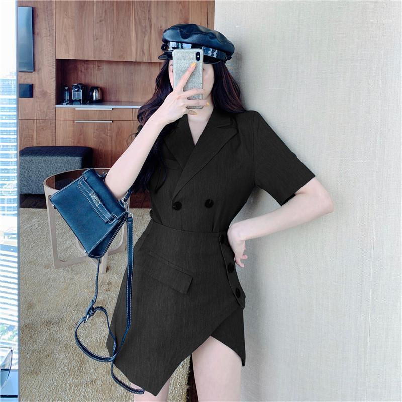

Fashion Short Sleeve Women Skirt Summer Sexy Skirts Gray Black 8619
