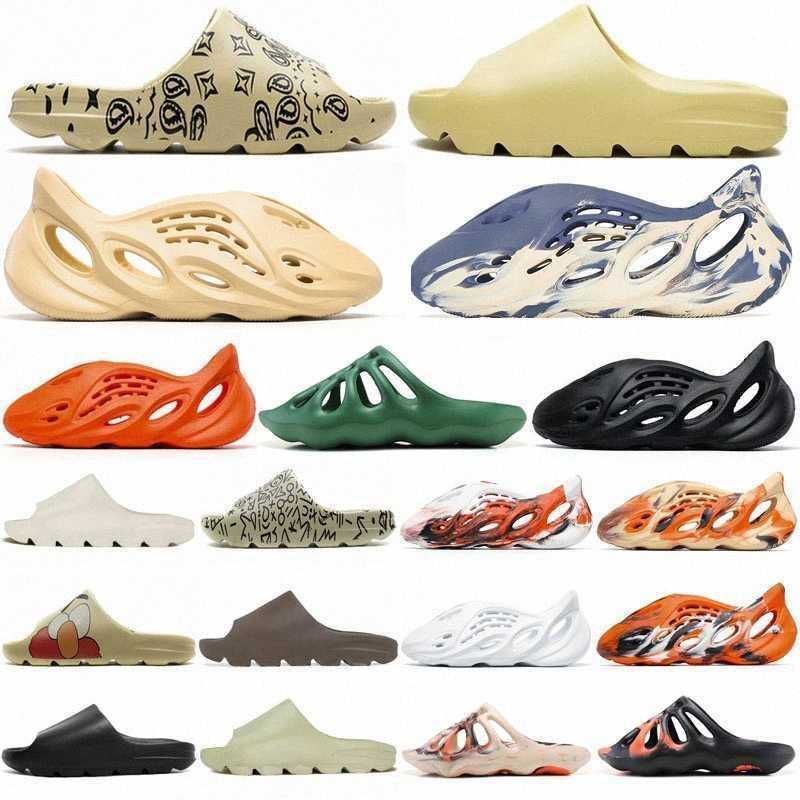 

Slide Slider Foam Runners Yeeyzs Men Mens Women Sandals Slides Slippers Bone Resin Desert Sand Foam Ararat Rubber West Fashion Summer JAL, 18