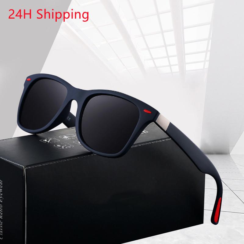 

Sunglasses High Quality Fashion Polarized Unisex Driver Sunshade Glasses Men Retro Spuare Mirror UV400Sunglasses