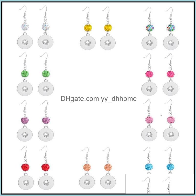 

Dangle Chandelier Noosa Rhinestone Drop Earring Fit 18Mm Snap Button 10 Colors Pendant Earrings Charms Gift Accessories De Yydhhome Dhjql