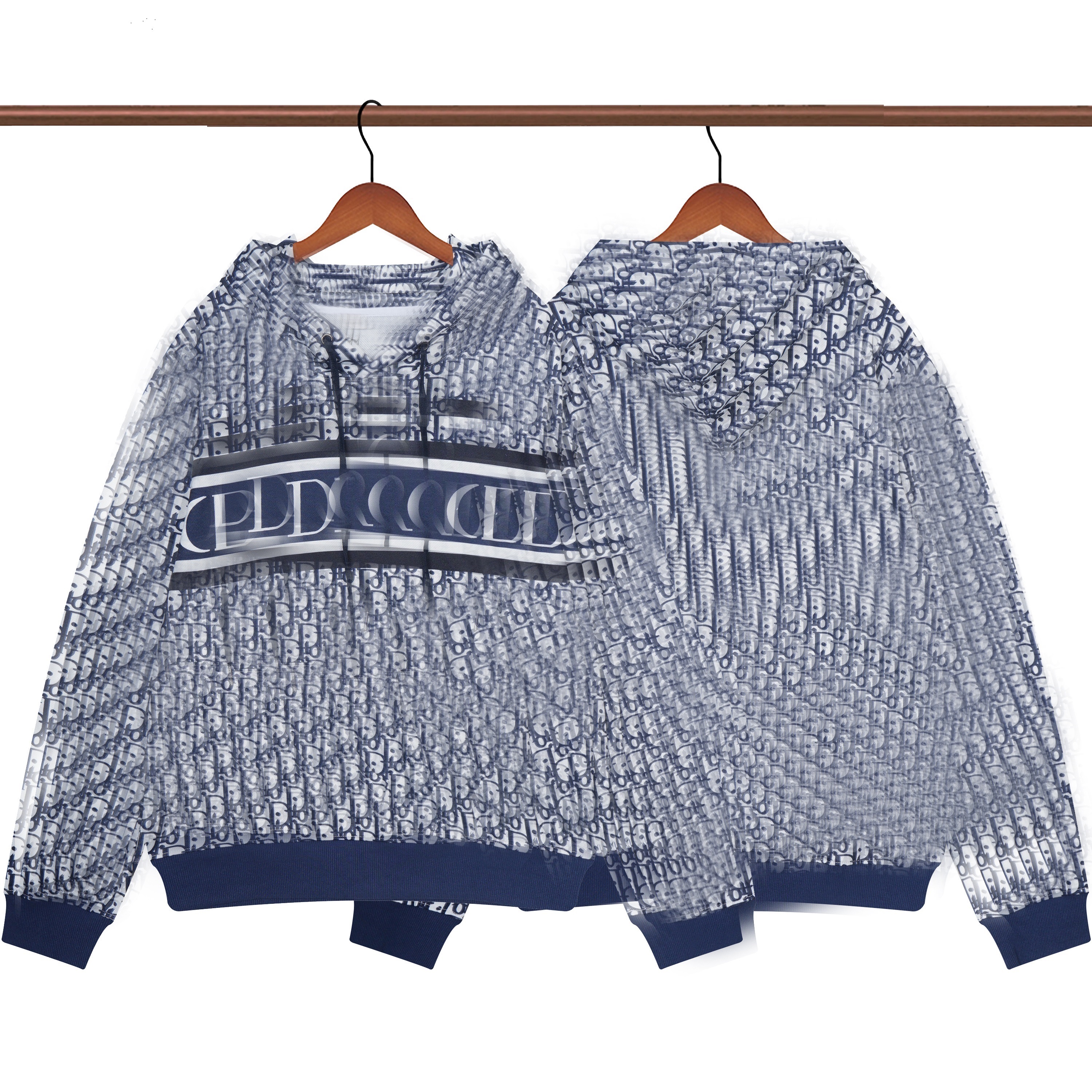 

Autumn winter the latest hoodie big P products25, Blue