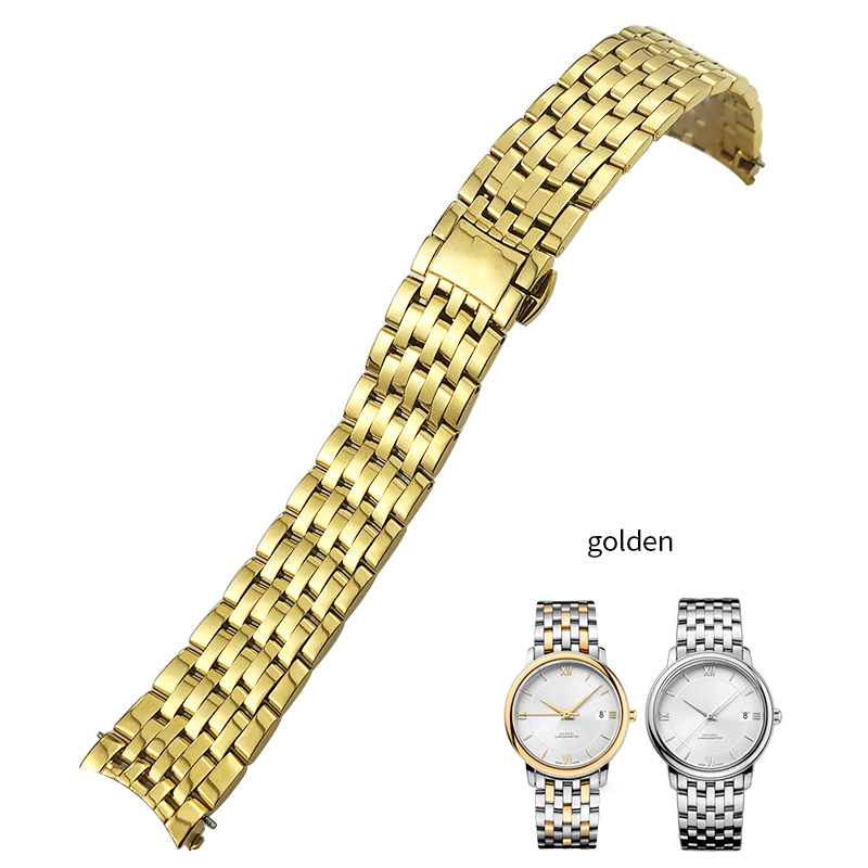 

20mm High Quality 316L Soid Stainless Steel Watch Bands Fit Butterfly Buckle Strap Curved End Watchband