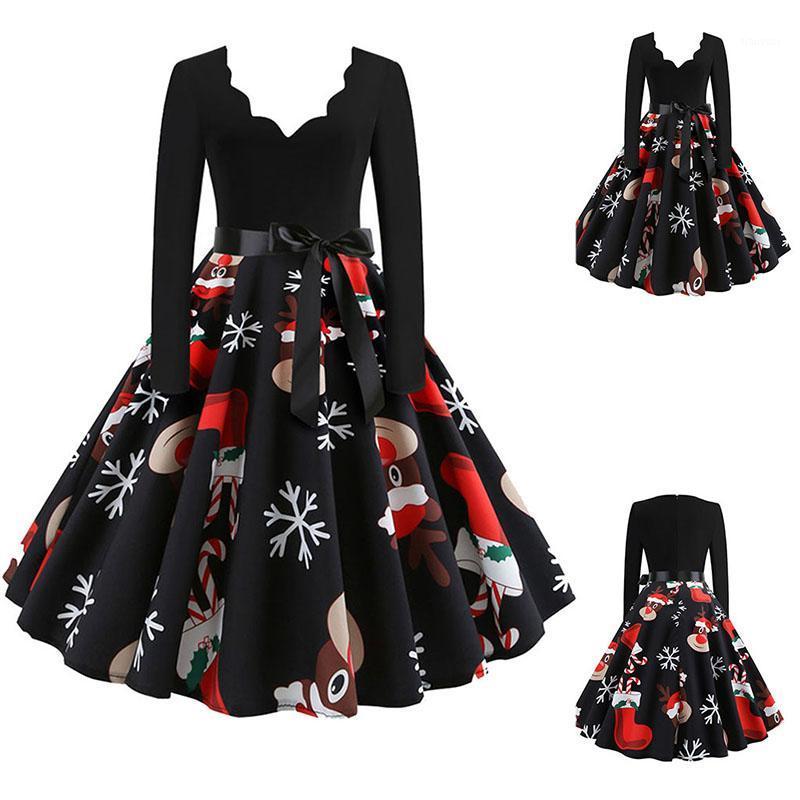 

Casual Dresses Red Plaid Print Vintage Long Sleeve Dress Women Robes Pinup Sexy V-Neck Elegant Rockabilly Party Plus Size 3XL, Petticoat red