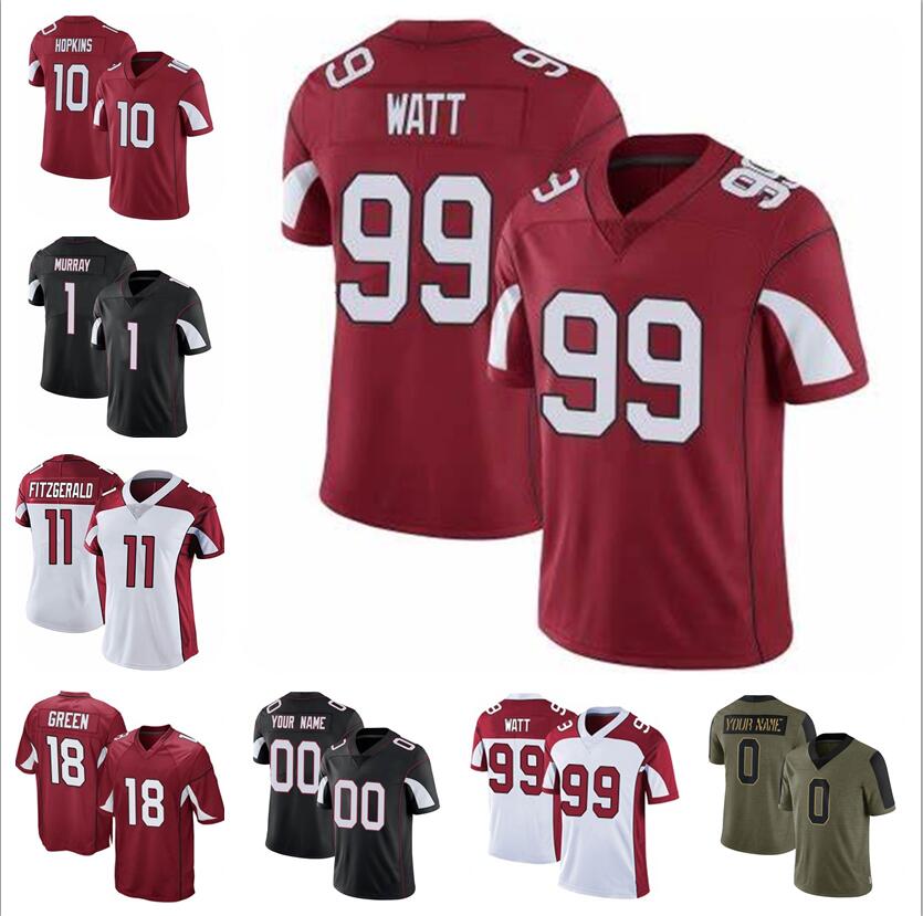 2022 FANS KYLER DEANDRE ZACH WATTZ OTZ HOPKINS MURRAY JERSEY GREEN CUSTOM CUSTOM AMERIEN FOOTBALL SHERSEYS POUR MENS FEMMES JEUNES ENFANTS TAILLE