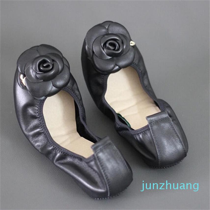 

Women Genuine leather Slip On Ballet For Flowers Flat Shoes Women Fashion Zapatos Mujer Ballerina Flats342c, Red