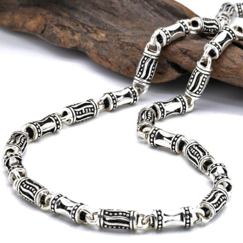 5mm Link 925 Sterling Silver Men's Classic Retro Chain Necklace Chains