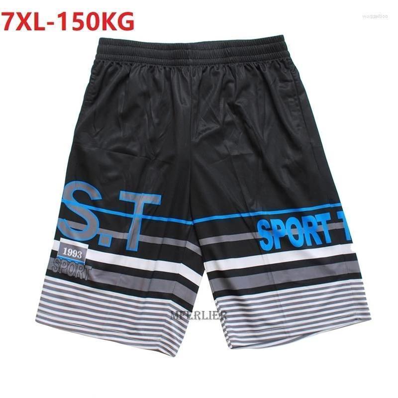 

Men's Shorts Summer Men Sports Basketball Breathable Plus Size 6XL 7XL Geometry Striped Loose Out Door Fitness Thin ShortsMen's, Picture color