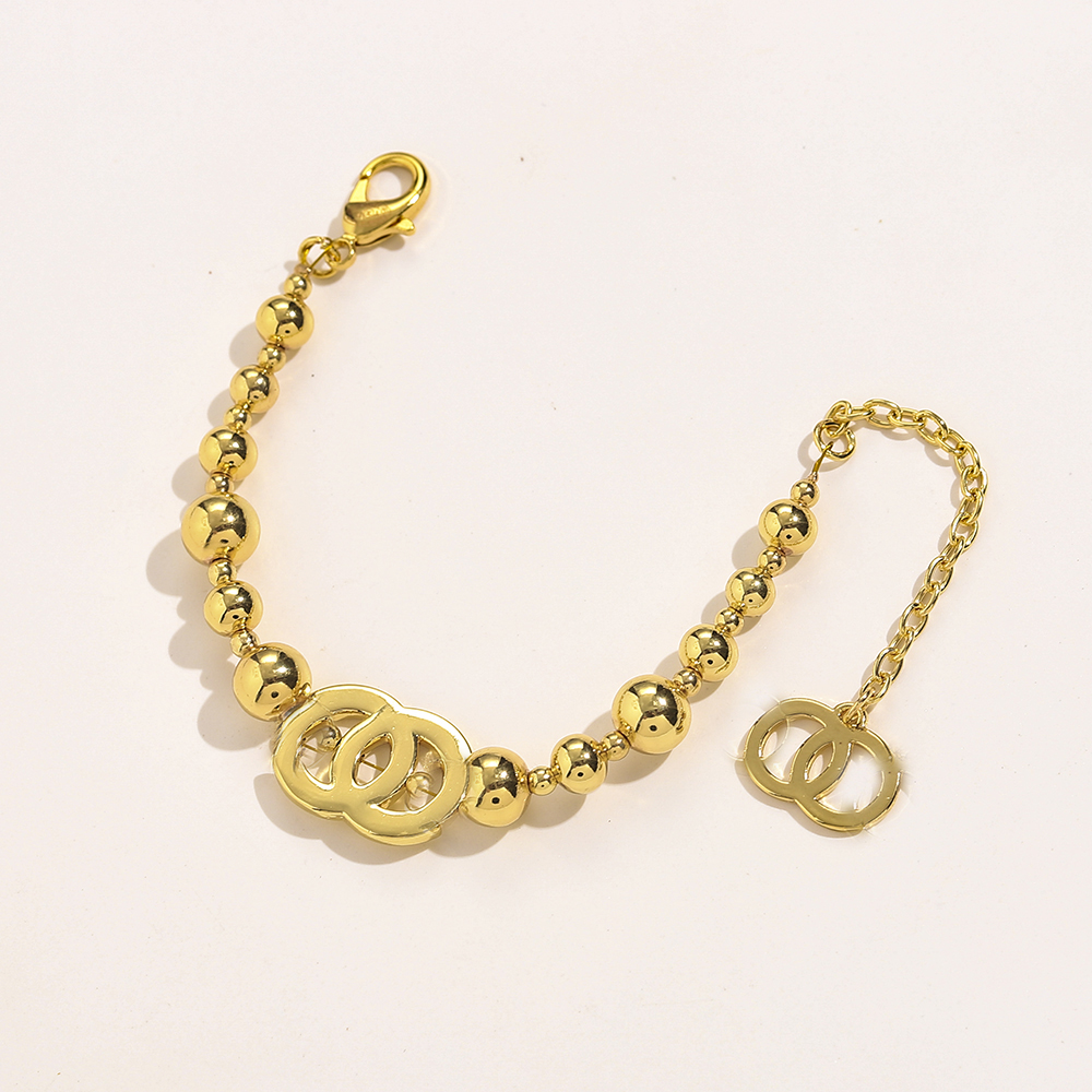 

Brand Desigenr Letter Printed Letters Bracelets Brands Chain Fashion Mens Womens 100% Stainless Steel Crystal Bracelet Bangle Simple Women Wedding Jewelry Gifts