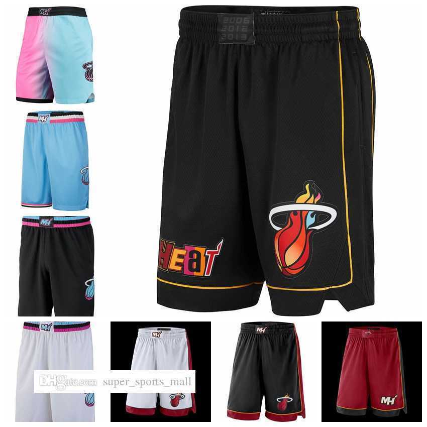 

Printed Miami''Heat''Men 2022 City Swingman Pants Edition Basketball Shorts Performance Black