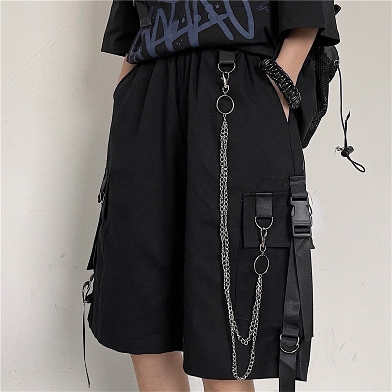 

Mens Shorts Summer Casual Fashion Style Boardshort Bermuda Male Drawstring Elastic Waist With Chain Beach Shorts Men 220614, Army green