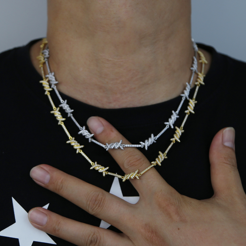 

new design twist charm pendant paved cz necklace for women men punk styles hip hop tennis chian necklaces jewelry wholesale