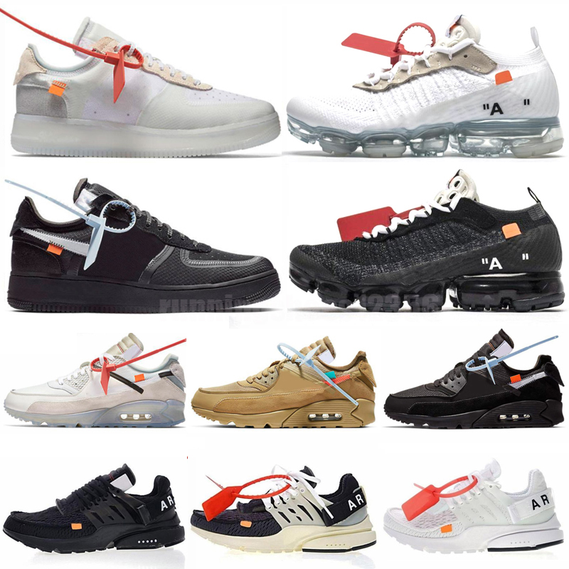 

Mens womens running Shoes Off prestos white mac volt green black 90 fly racer Chaussures designer Zapatos Triple Black designer, Color 21