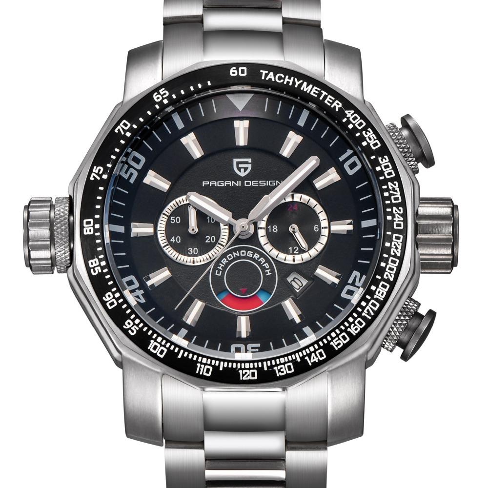 

Watches Men Luxury Brand PAGANI DESIGN Sport Watch Dive Military Watches Big Dial Multifunction Quartz Wristwatch reloj hombre, Color 1
